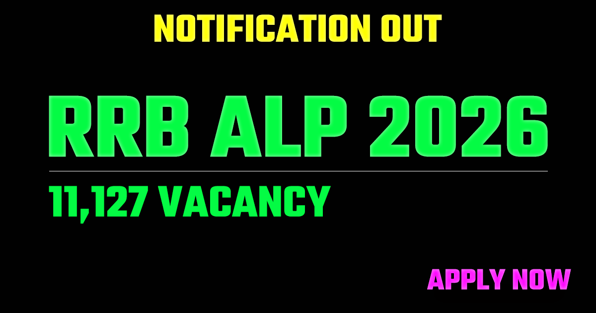 Railway RRB ALP Recruitment 2026